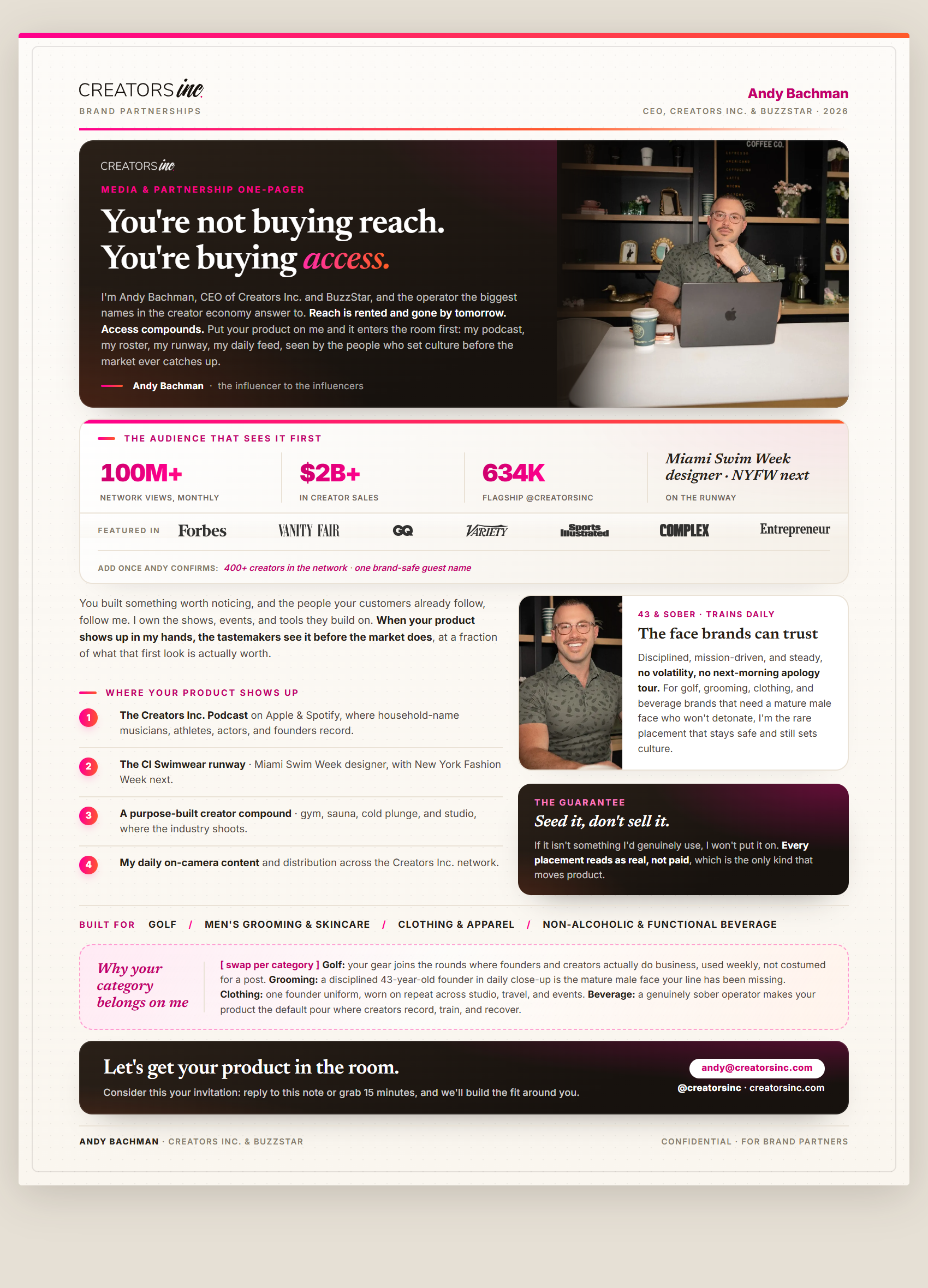 Access one-pager preview