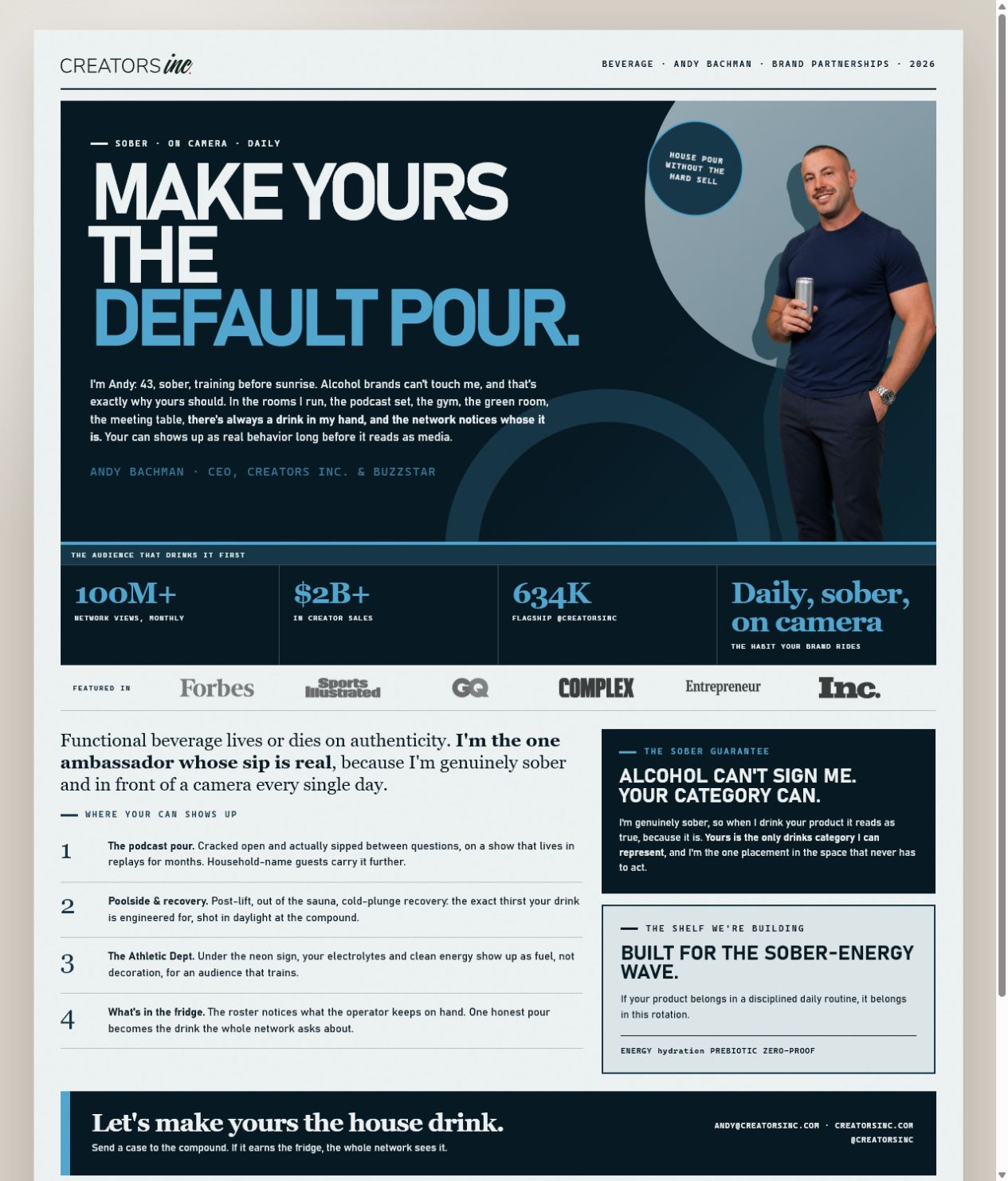 Performance Pour one-pager preview