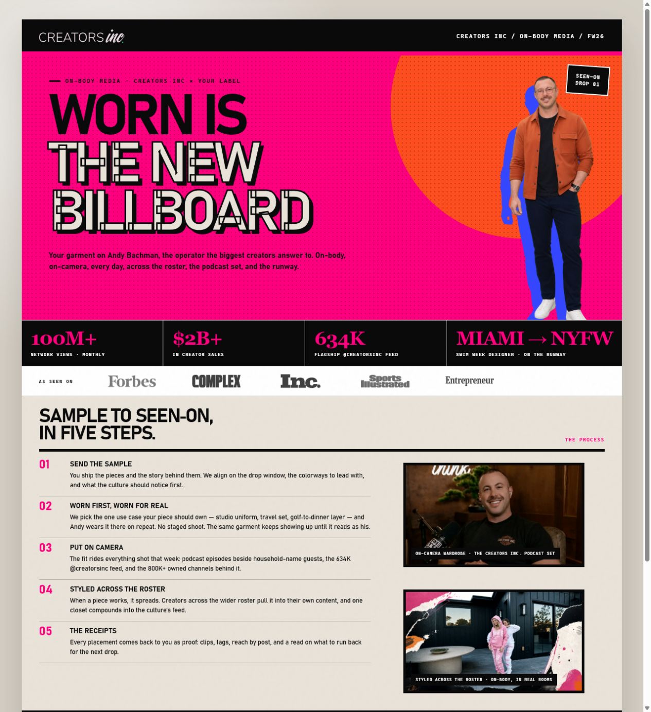 The Billboard one-pager preview