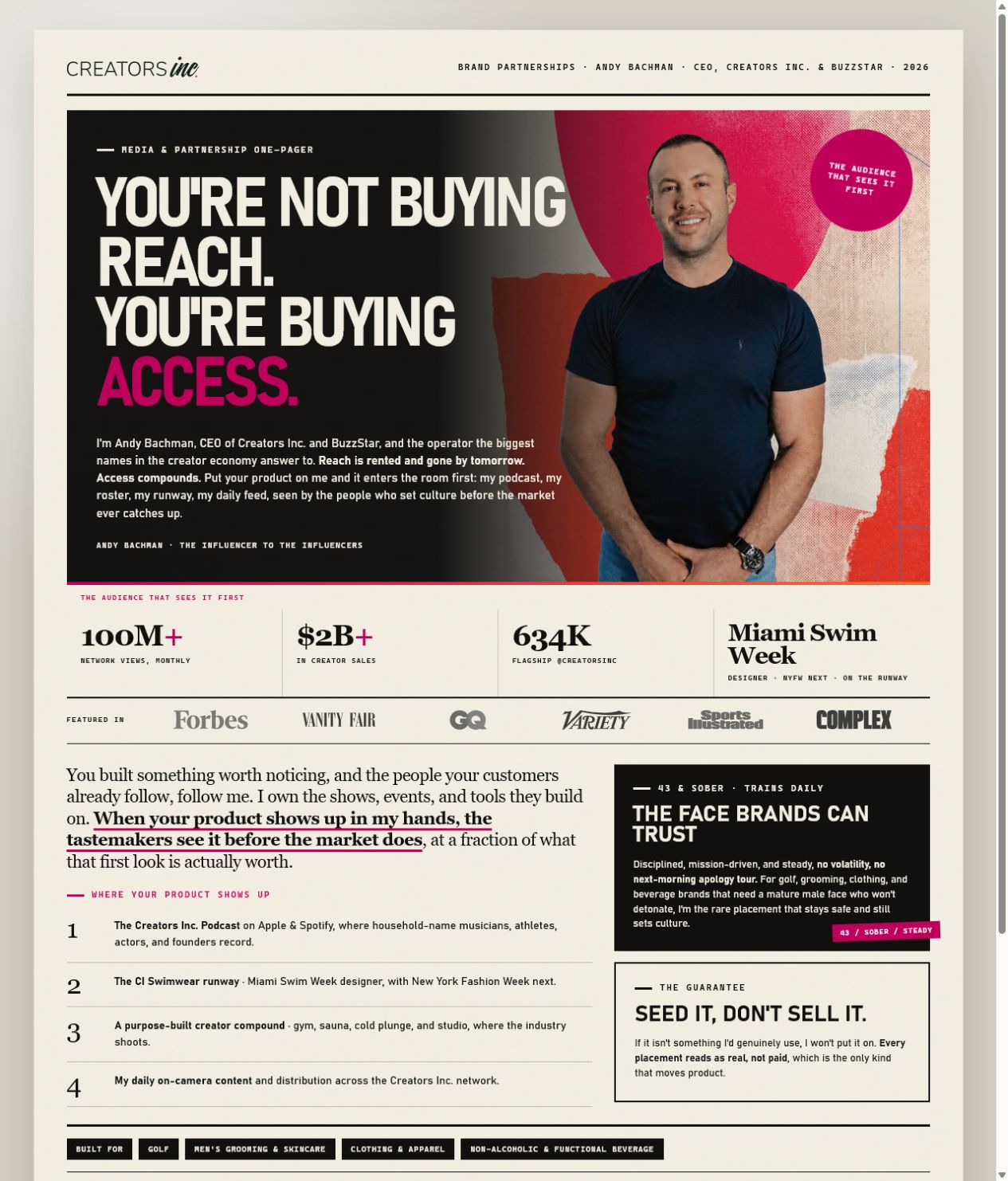 Buying Access one-pager preview